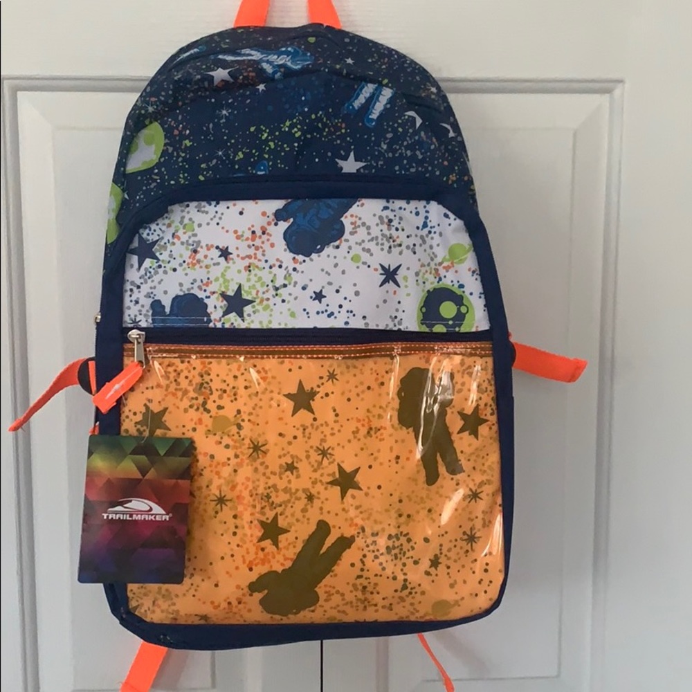 Trailmaker Boys Space Navy Blue Book Bag Backpack